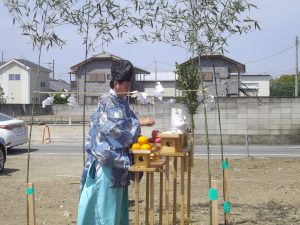 本日地鎮祭を行いました
