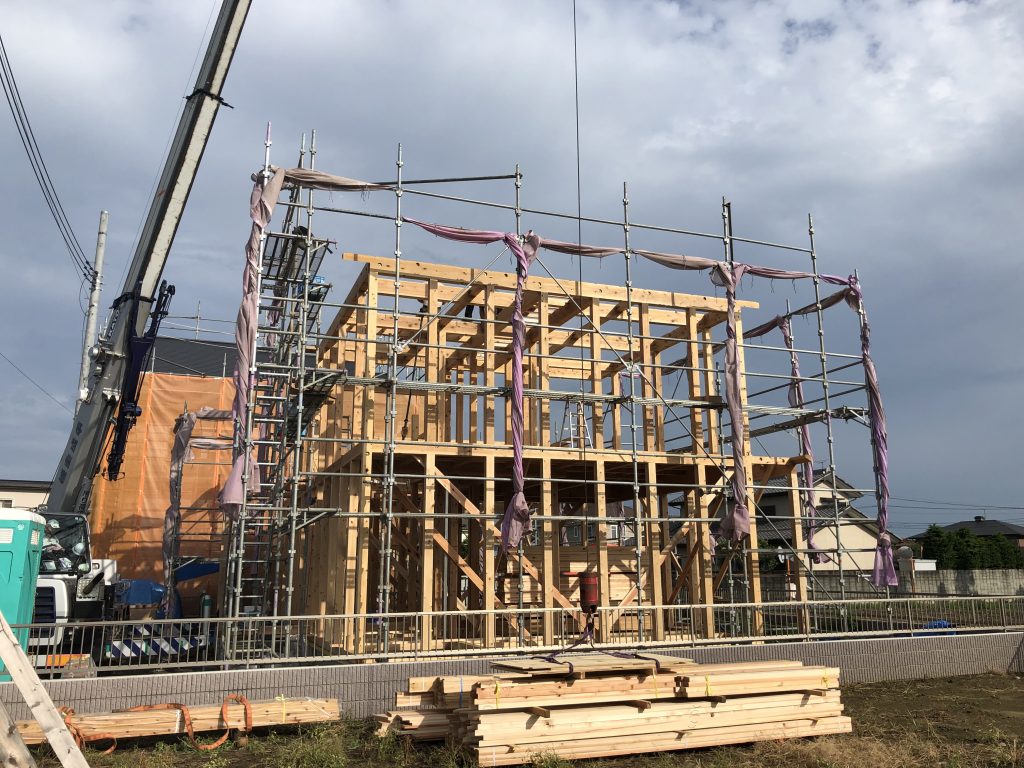 伊勢崎市に無暖房住宅上棟。