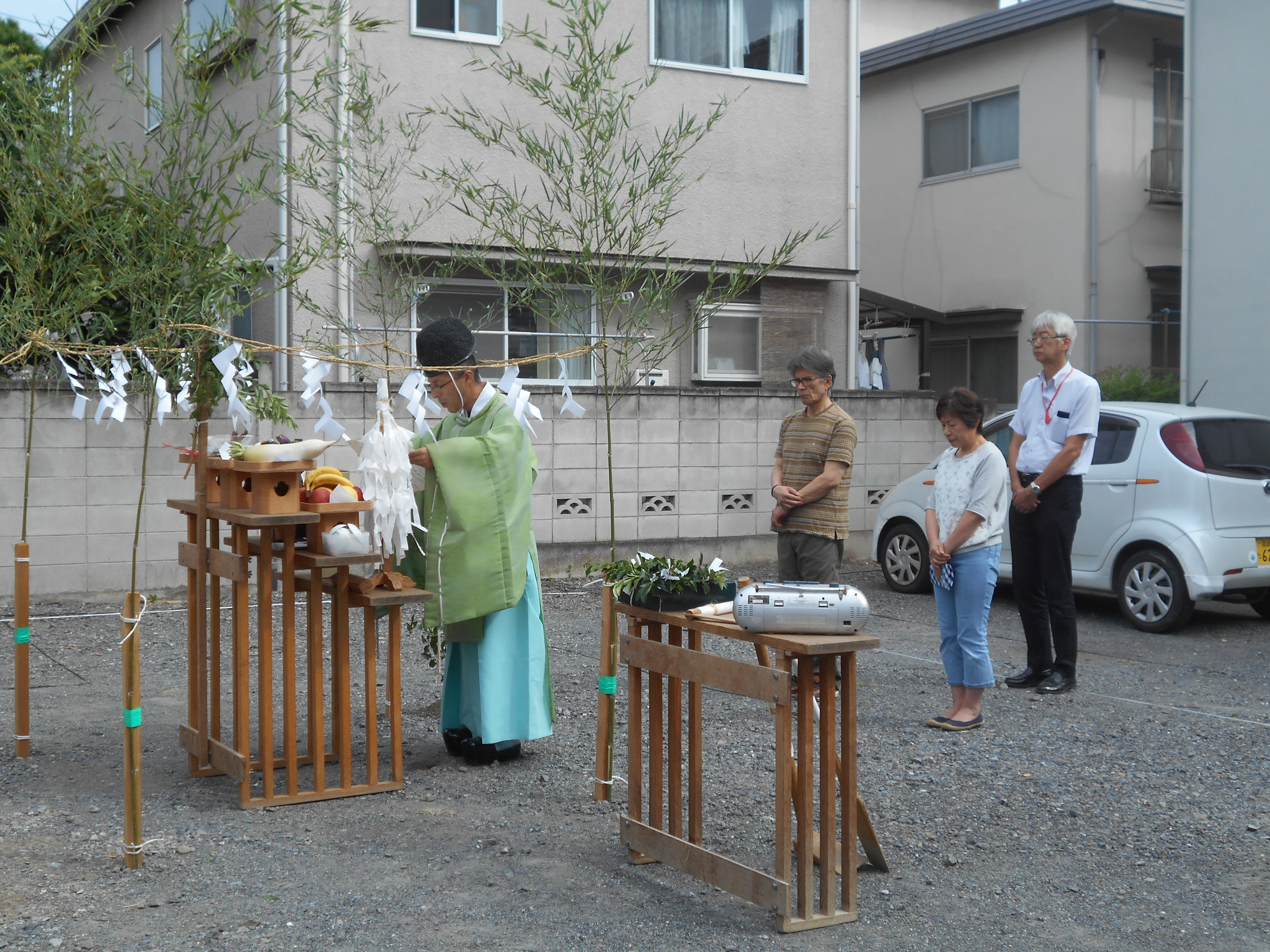 高崎北小の南で地鎮祭